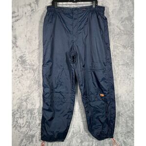 Vintage Nike Windbreaker Pants Joggers Mens 3XL Blue Y2K Lined Cargo Track Baggy